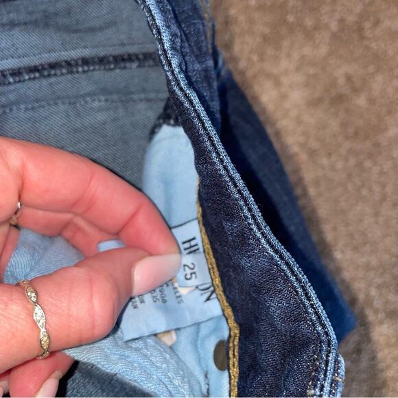 Hudson Collin flap skinny jeans 25" waist medium wash double button W/ stretch - Picture 6 of 9